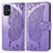 Coque Portefeuille Papillon Livre Cuir Etui Clapet pour Samsung Galaxy M51 Violet Clair