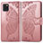 Coque Portefeuille Papillon Livre Cuir Etui Clapet pour Samsung Galaxy M60s Rose