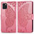 Coque Portefeuille Papillon Livre Cuir Etui Clapet pour Samsung Galaxy M60s Rose Rouge