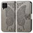 Coque Portefeuille Papillon Livre Cuir Etui Clapet pour Samsung Galaxy M62 4G Gris