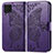 Coque Portefeuille Papillon Livre Cuir Etui Clapet pour Samsung Galaxy M62 4G Violet