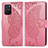 Coque Portefeuille Papillon Livre Cuir Etui Clapet pour Samsung Galaxy M80S Rose Rouge