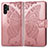 Coque Portefeuille Papillon Livre Cuir Etui Clapet pour Samsung Galaxy Note 10 Plus 5G Rose