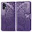 Coque Portefeuille Papillon Livre Cuir Etui Clapet pour Samsung Galaxy Note 10 Plus 5G Violet