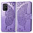 Coque Portefeuille Papillon Livre Cuir Etui Clapet pour Samsung Galaxy S10 Lite Violet Clair