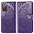 Coque Portefeuille Papillon Livre Cuir Etui Clapet pour Samsung Galaxy S20 FE (2022) 5G Violet