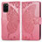 Coque Portefeuille Papillon Livre Cuir Etui Clapet pour Samsung Galaxy S20 Plus 5G Rose Rouge