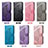 Coque Portefeuille Papillon Livre Cuir Etui Clapet pour Samsung Galaxy S22 Ultra 5G Petit