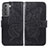Coque Portefeuille Papillon Livre Cuir Etui Clapet pour Samsung Galaxy S23 5G Noir