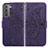 Coque Portefeuille Papillon Livre Cuir Etui Clapet pour Samsung Galaxy S23 5G Violet