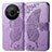 Coque Portefeuille Papillon Livre Cuir Etui Clapet pour Sharp Aquos R8s Pro Violet Clair