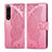 Coque Portefeuille Papillon Livre Cuir Etui Clapet pour Sony Xperia 1 III Rose Rouge