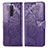 Coque Portefeuille Papillon Livre Cuir Etui Clapet pour Sony Xperia 1 Violet