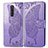 Coque Portefeuille Papillon Livre Cuir Etui Clapet pour Sony Xperia 1 Violet Clair