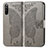 Coque Portefeuille Papillon Livre Cuir Etui Clapet pour Sony Xperia 10 III SO-52B Gris