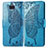 Coque Portefeuille Papillon Livre Cuir Etui Clapet pour Sony Xperia 8 Bleu