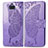 Coque Portefeuille Papillon Livre Cuir Etui Clapet pour Sony Xperia 8 Lite Violet Clair