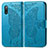 Coque Portefeuille Papillon Livre Cuir Etui Clapet pour Sony Xperia Ace II Bleu