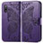 Coque Portefeuille Papillon Livre Cuir Etui Clapet pour Sony Xperia Ace II SO-41B Violet