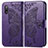 Coque Portefeuille Papillon Livre Cuir Etui Clapet pour Sony Xperia Ace II Violet