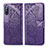 Coque Portefeuille Papillon Livre Cuir Etui Clapet pour Sony Xperia L4 Violet