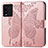 Coque Portefeuille Papillon Livre Cuir Etui Clapet pour Vivo iQOO 10 5G Rose