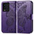 Coque Portefeuille Papillon Livre Cuir Etui Clapet pour Vivo iQOO 10 5G Violet