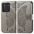 Coque Portefeuille Papillon Livre Cuir Etui Clapet pour Vivo iQOO Neo6 5G Gris