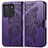 Coque Portefeuille Papillon Livre Cuir Etui Clapet pour Vivo iQOO Neo6 5G Violet