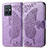 Coque Portefeuille Papillon Livre Cuir Etui Clapet pour Vivo T1 5G India Violet Clair