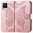 Coque Portefeuille Papillon Livre Cuir Etui Clapet pour Vivo V20 Rose