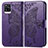 Coque Portefeuille Papillon Livre Cuir Etui Clapet pour Vivo V20 Violet