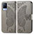 Coque Portefeuille Papillon Livre Cuir Etui Clapet pour Vivo V21s 5G Gris