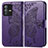 Coque Portefeuille Papillon Livre Cuir Etui Clapet pour Vivo V23 5G Violet