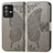 Coque Portefeuille Papillon Livre Cuir Etui Clapet pour Vivo V23 Pro 5G Gris