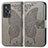 Coque Portefeuille Papillon Livre Cuir Etui Clapet pour Vivo X70 5G Gris