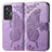 Coque Portefeuille Papillon Livre Cuir Etui Clapet pour Vivo X70t Violet Clair