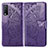 Coque Portefeuille Papillon Livre Cuir Etui Clapet pour Vivo Y20s G Violet