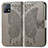 Coque Portefeuille Papillon Livre Cuir Etui Clapet pour Vivo Y52s t1 5G Gris