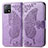 Coque Portefeuille Papillon Livre Cuir Etui Clapet pour Vivo Y52s t1 5G Violet Clair