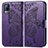 Coque Portefeuille Papillon Livre Cuir Etui Clapet pour Vivo Y73 (2021) Violet