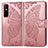 Coque Portefeuille Papillon Livre Cuir Etui Clapet pour Vivo Y73s 5G Rose