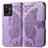 Coque Portefeuille Papillon Livre Cuir Etui Clapet pour Vivo Y73t Violet Clair