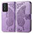 Coque Portefeuille Papillon Livre Cuir Etui Clapet pour Vivo Y74s 5G Violet Clair