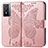 Coque Portefeuille Papillon Livre Cuir Etui Clapet pour Vivo Y76 5G Rose