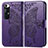 Coque Portefeuille Papillon Livre Cuir Etui Clapet pour Xiaomi Mi 10S 5G Violet