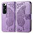 Coque Portefeuille Papillon Livre Cuir Etui Clapet pour Xiaomi Mi 10S 5G Violet Clair