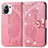 Coque Portefeuille Papillon Livre Cuir Etui Clapet pour Xiaomi Mi 11 Lite 5G Rose Rouge