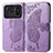 Coque Portefeuille Papillon Livre Cuir Etui Clapet pour Xiaomi Mi 11 Ultra 5G Violet Clair