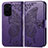 Coque Portefeuille Papillon Livre Cuir Etui Clapet pour Xiaomi Mi 11i 5G Violet